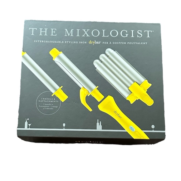Drybar Mixologist Styling Iron Set Yellow and Silver - Picture 1 of 9